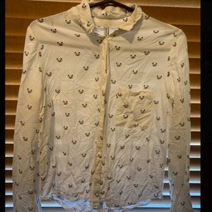 Panda Face Button-down shirt